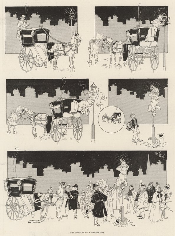 El misterio de un cabriolé de René Bull