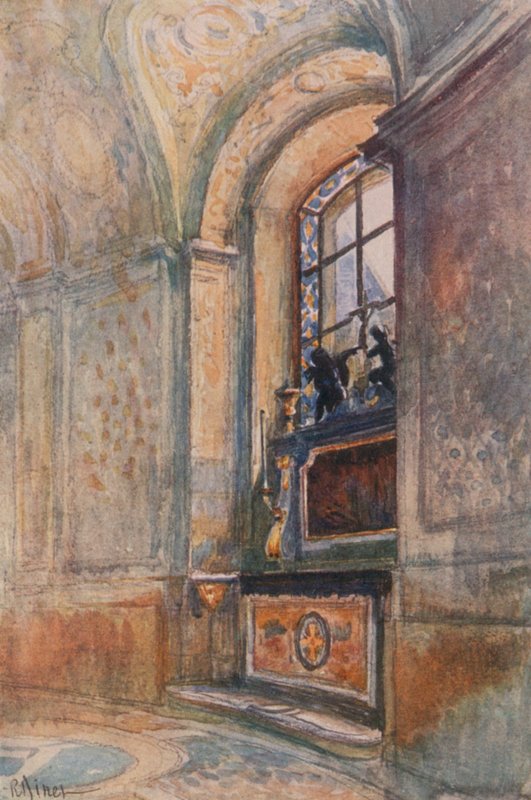 Altar en la capilla, Versalles de Rene Binet