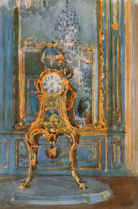 Reloj de Caffieri, Versalles de Rene Binet