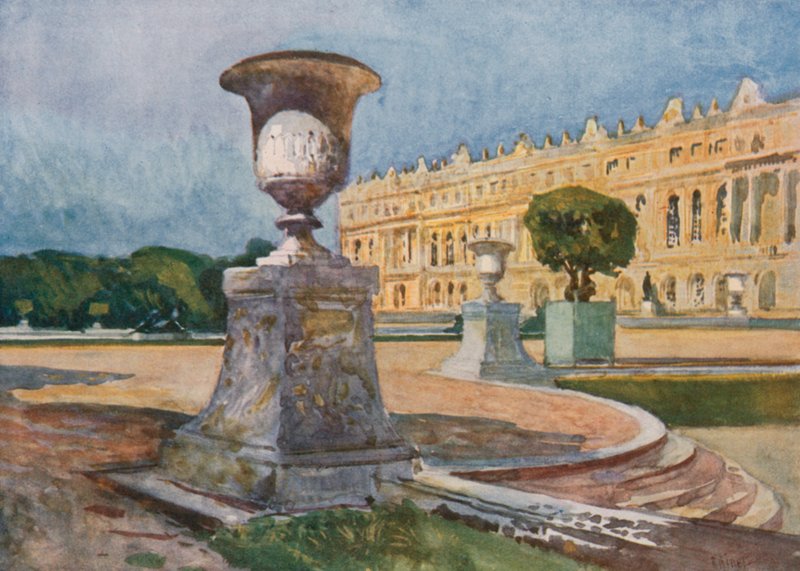 Fachada central, frente al Parterre d