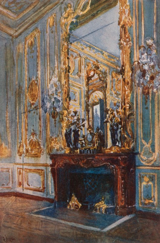 Sala de estar interior de Luis XV, Versalles de Rene Binet