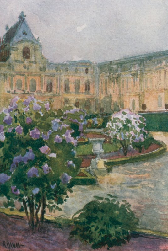 Parterre del norte y capilla, Versalles de Rene Binet