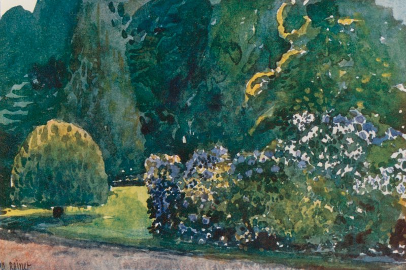 Petit Trianon, Jardín de Flores, Versalles de Rene Binet