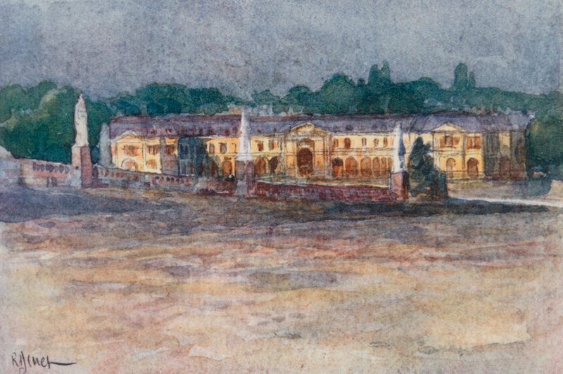 Las Grandes Caballerizas, Versalles de Rene Binet