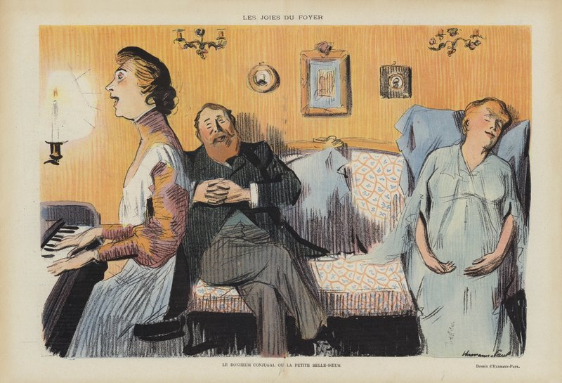 Ilustración para Le Rire de Rene George Hermann Paul
