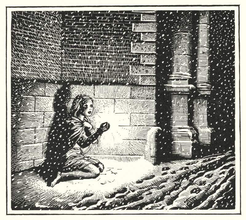 Hans Christian Andersen: La pequeña cerillera de Rex (after) Whistler