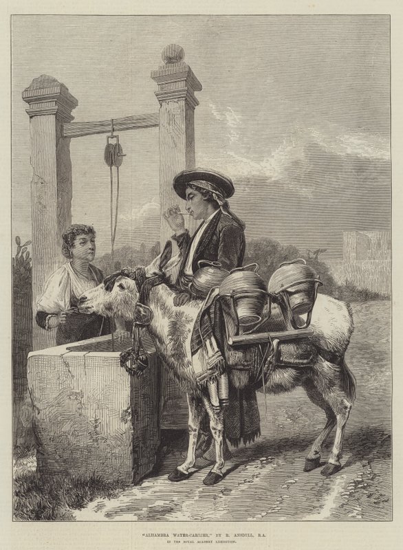 Portador de agua de la Alhambra de Richard Ansdell