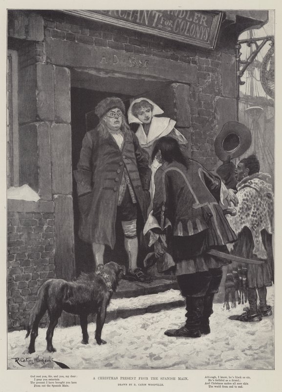 Un regalo de Navidad del Caribe español de Richard Caton Woodville junior