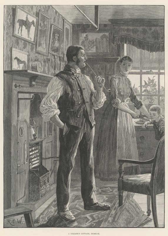 Cabaña de un minero, Durham de Richard Caton Woodville junior