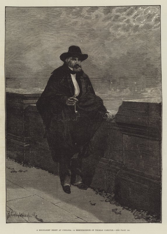 Una Noche de Luna en Chelsea, un Recuerdo de Thomas Carlyle de Richard Caton Woodville junior
