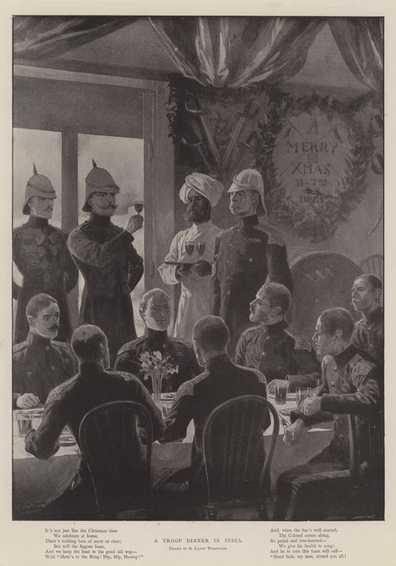 Cena de tropa en India de Richard Caton Woodville junior
