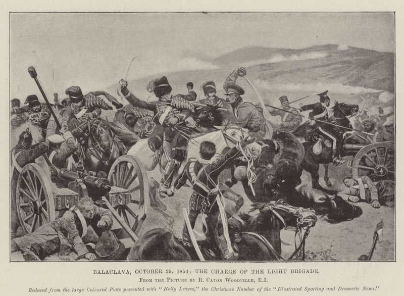 Balaclava, 25 de octubre de 1854, la carga de la Brigada Ligera de Richard Caton Woodville junior
