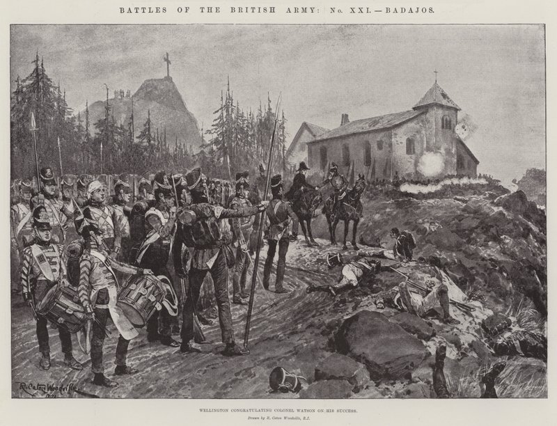 Batallas del ejército británico, Badajoz de Richard Caton Woodville junior