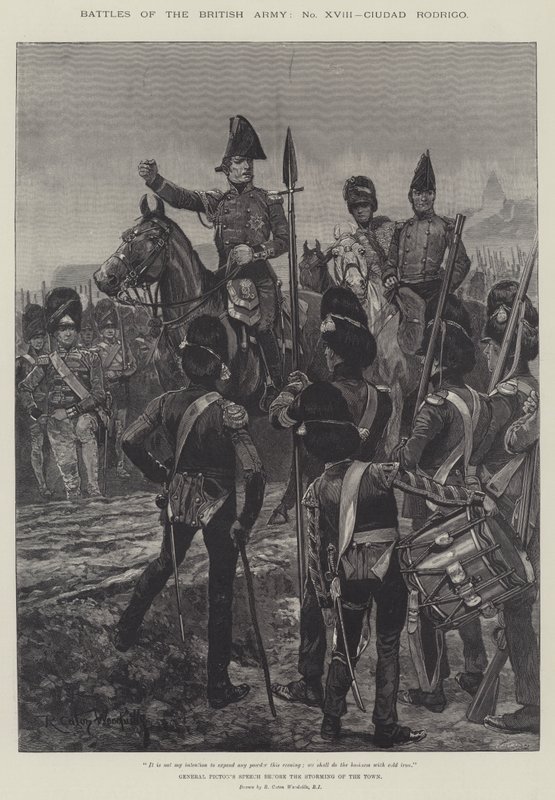 Batallas del ejército británico, Ciudad Rodrigo de Richard Caton Woodville junior