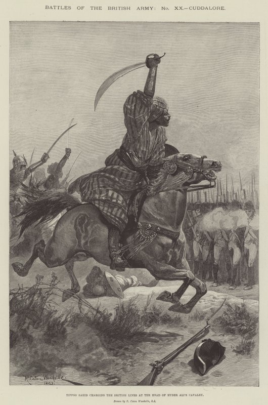 Batallas del ejército británico, Cuddalore de Richard Caton Woodville junior
