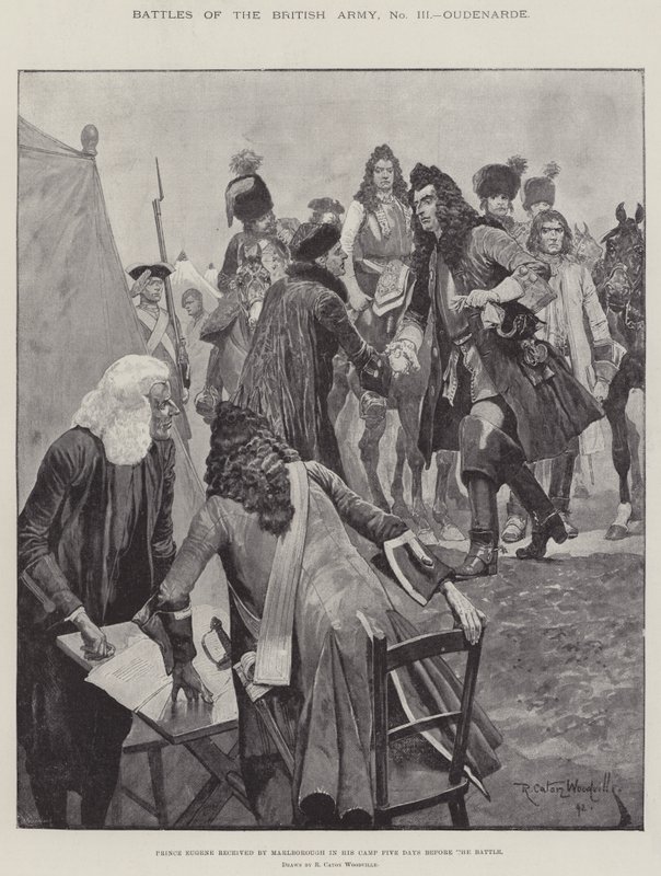 Batallas del Ejército Británico, Oudenarde de Richard Caton Woodville junior
