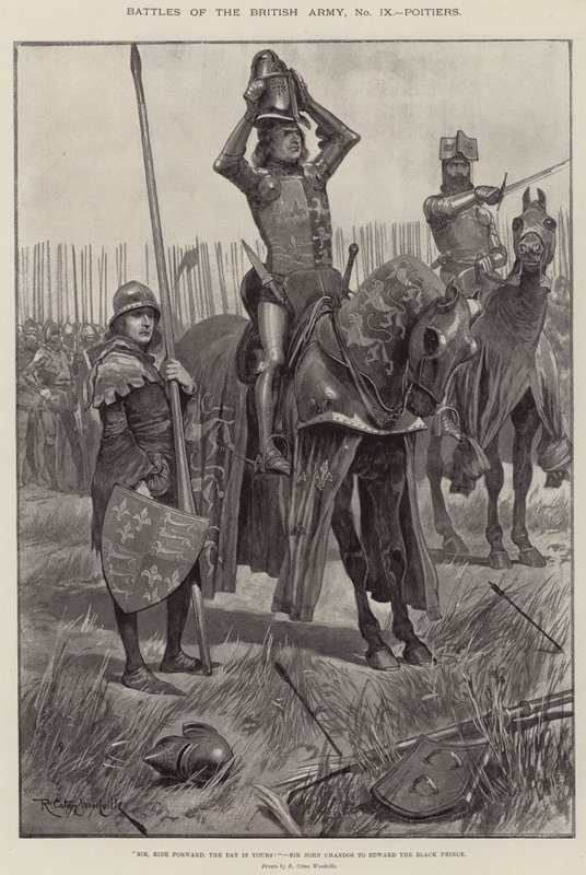 Batallas del Ejército Británico, Poitiers de Richard Caton Woodville junior