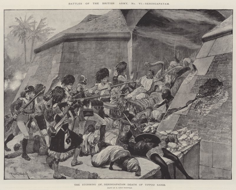 Batallas del Ejército Británico, Seringapatam de Richard Caton Woodville junior