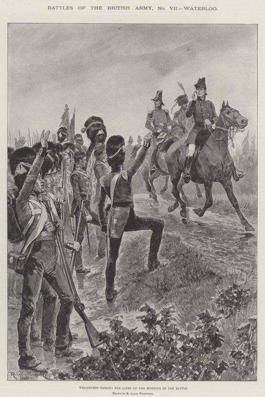 Batallas del ejército británico, Waterloo de Richard Caton Woodville junior
