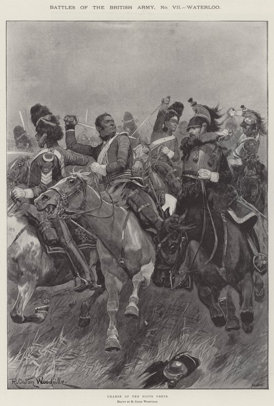 Batallas del ejército británico, Waterloo de Richard Caton Woodville junior