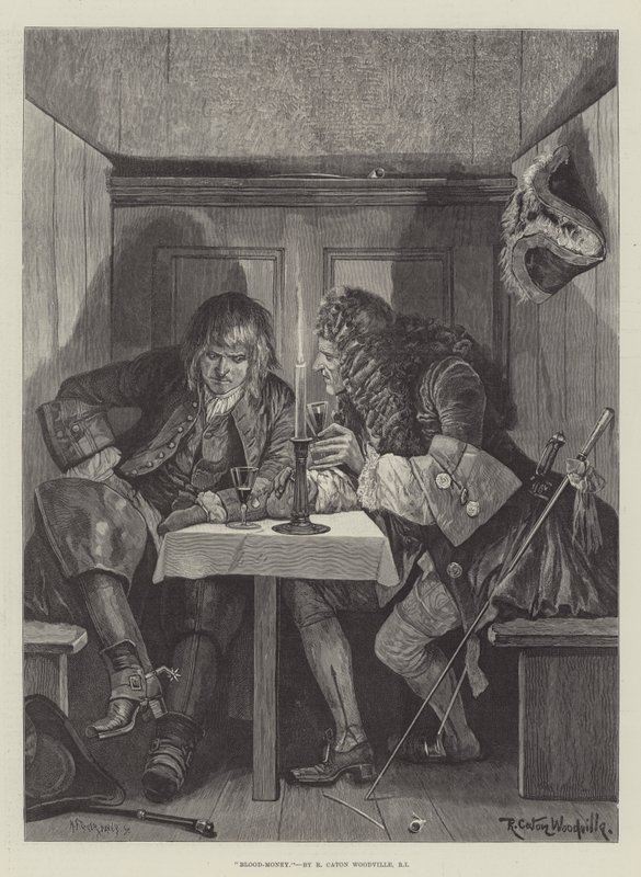 Dinero de sangre de Richard Caton Woodville junior