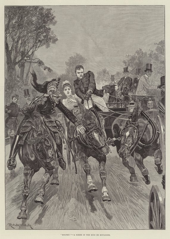 ¡Cerrado! Una escena en el Bois de Boulogne de Richard Caton Woodville junior
