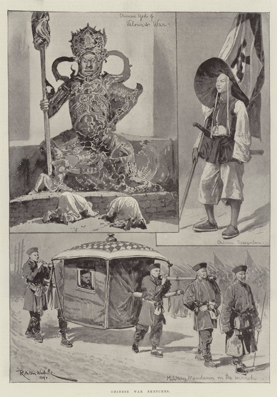 Bocetos de la Guerra China de Richard Caton Woodville junior