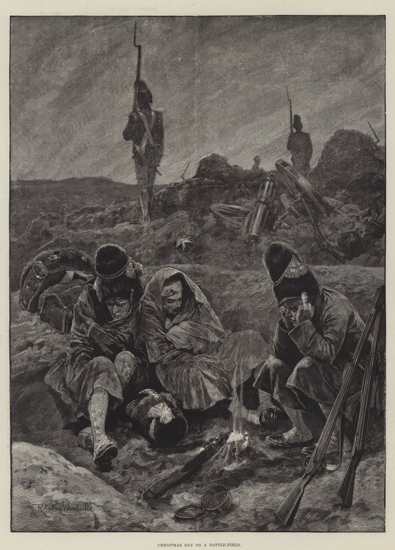 Día de Navidad en un campo de batalla de Richard Caton Woodville junior