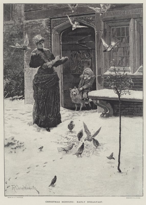 Mañana de Navidad, desayuno temprano de Richard Caton Woodville junior