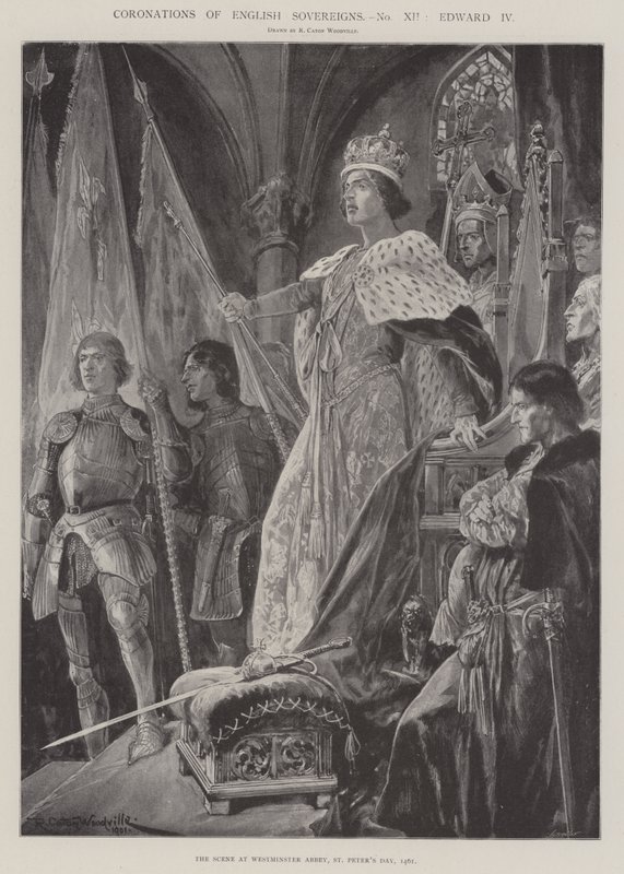 Coronaciones de soberanos ingleses, Eduardo IV de Richard Caton Woodville junior