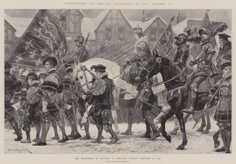 Coronaciones de Soberanos Ingleses, Eduardo VI de Richard Caton Woodville junior