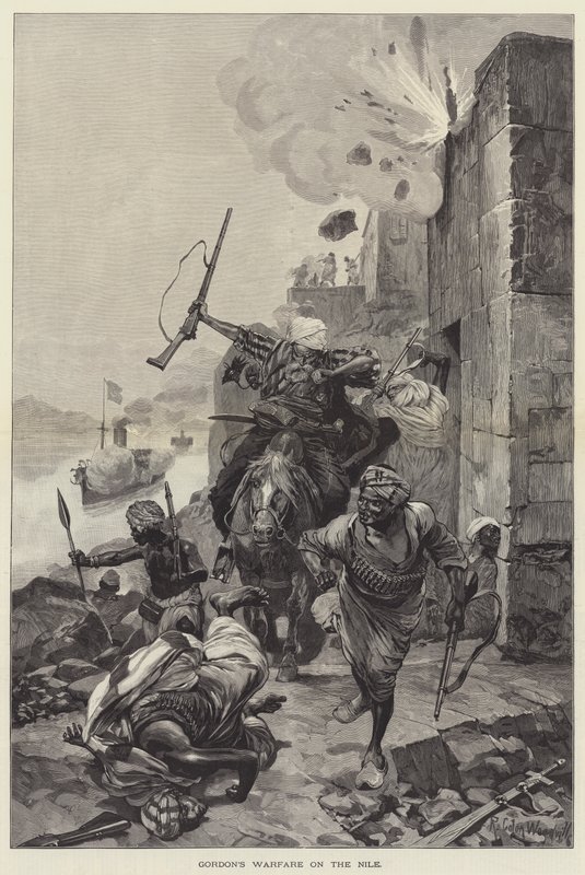 La guerra de Gordon en el Nilo de Richard Caton Woodville junior