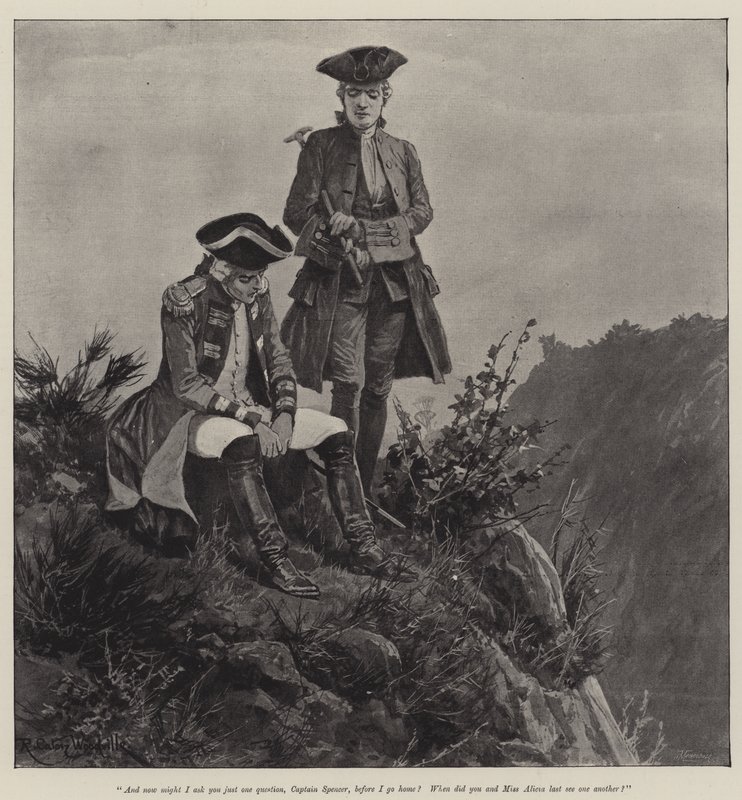 Ilustración para Un Coronel del Imperio, de Emily Lawless de Richard Caton Woodville junior