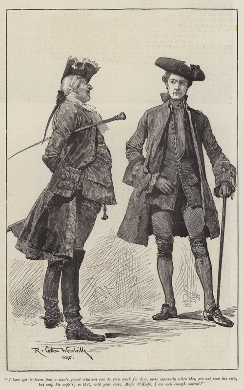 Ilustración para Un coronel del Imperio, por Emily Lawless de Richard Caton Woodville junior