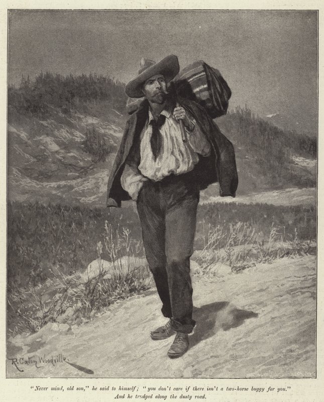 Ilustración para El Coraje de Pauline Camacho, por Morley Roberts de Richard Caton Woodville junior
