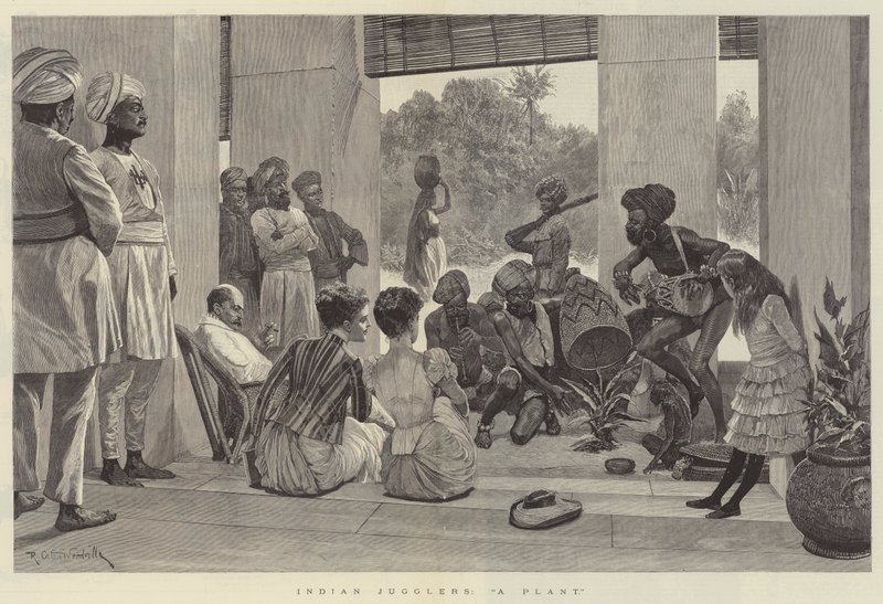 Malabaristas indios, A Plant de Richard Caton Woodville junior