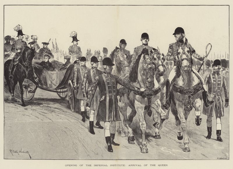 Apertura del Instituto Imperial, llegada de la reina de Richard Caton Woodville junior