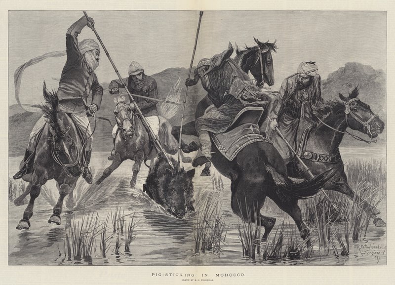 Caza de jabalíes en Marruecos de Richard Caton Woodville junior