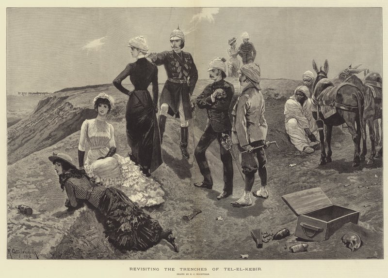 Revisitando las trincheras de Tel-el-Kebir de Richard Caton Woodville junior