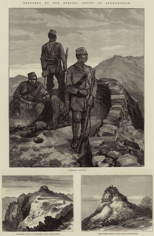 Bocetos de nuestro artista especial en Afganistán de Richard Caton Woodville junior