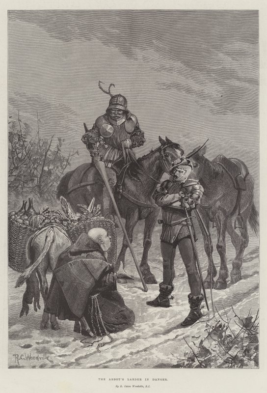 La Despensa del Abad en Peligro de Richard Caton Woodville junior