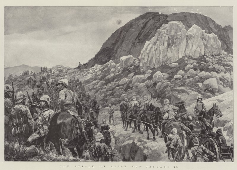 El ataque a Spion Kop, 24 de enero de Richard Caton Woodville junior