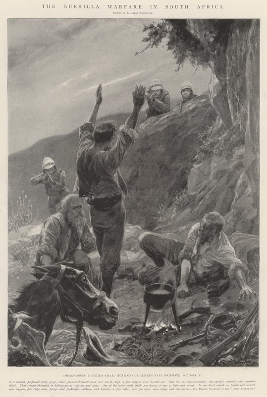 La guerra de guerrillas en Sudáfrica de Richard Caton Woodville junior