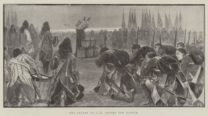 La oración a las 3am antes de la batalla de Richard Caton Woodville junior