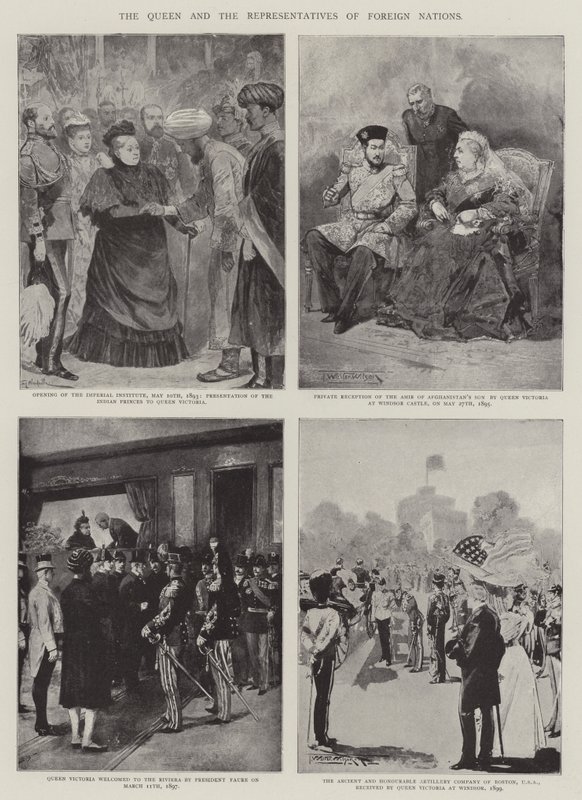 La Reina y los representantes de naciones extranjeras de Richard Caton Woodville junior