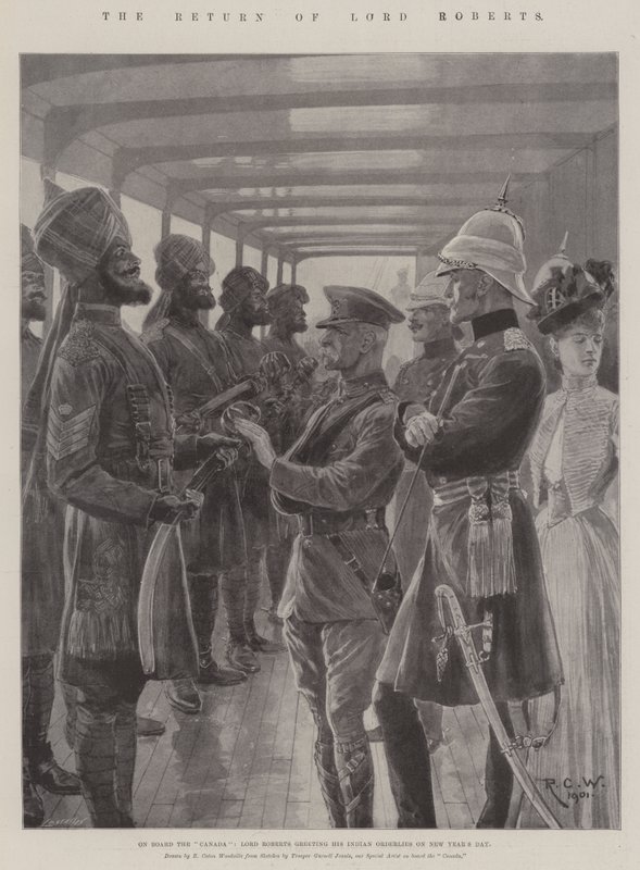 El regreso de Lord Roberts de Richard Caton Woodville junior