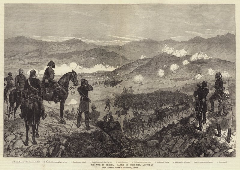 La guerra en Armenia, batalla de Kizil-Tepe, 25 de agosto de Richard Caton Woodville junior
