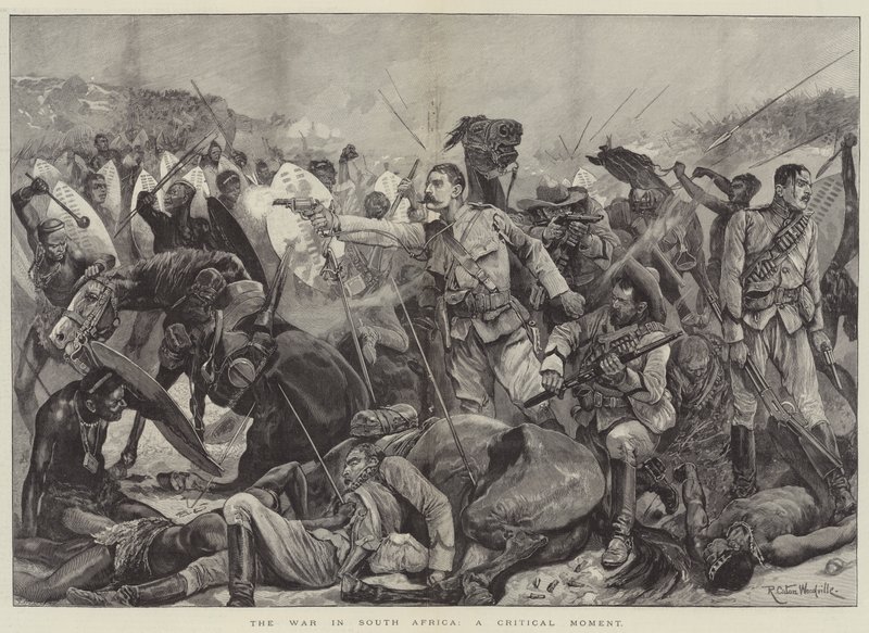 La guerra en Sudáfrica, un momento crítico de Richard Caton Woodville junior