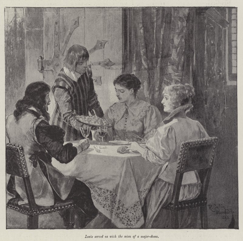 Bajo la túnica roja, por Stanley J Weyman de Richard Caton Woodville junior