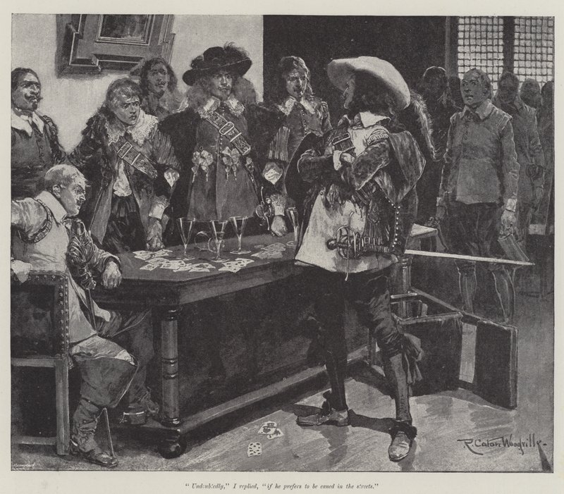Bajo la túnica roja, por Stanley J Weyman de Richard Caton Woodville junior